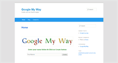 Desktop Screenshot of googlemy-way.com