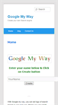 Mobile Screenshot of googlemy-way.com